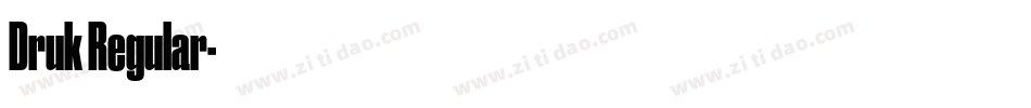 Druk Regular字体转换